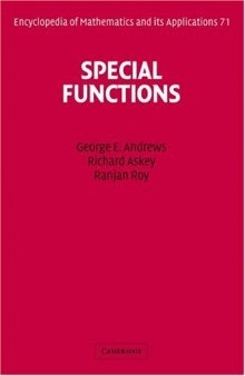 Special Functions (Encyclopedia of Mathematics and its Applications)