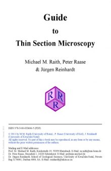 Guide to  Thin Section Microscopy