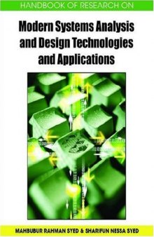 Handbook of Research on Modern Systems Analysis and Design Technologies and Applications (Handbook of Research On...)