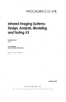 Infrared Imaging Systems Design Analysis Modeling and Testing XX