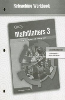 Mathmatters: Cs 3, An Integrated Program