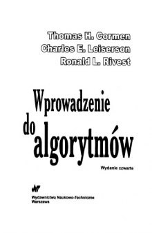 Wprowadzenie do algorytmów