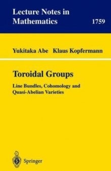 Toroidal Groups: Line Bundles, Cohomology and Quasi-Abelian Varieties