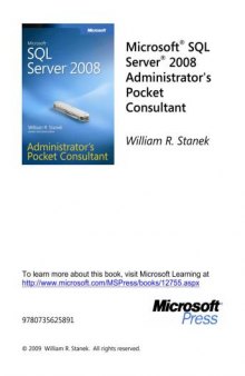 MCTS Self-Paced Training Kit (Exam 70-432)  Microsoft SQL Server 2008 Implementation and Maintenance