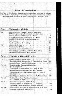 Encyclopedia of physics, vol. 1. Mathematical methods I