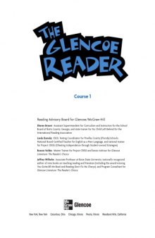 Glencoe Literature: The Glencoe Reader Course 1 Grade 6  SE