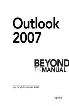 Outlook 2007 Beyond the Manual