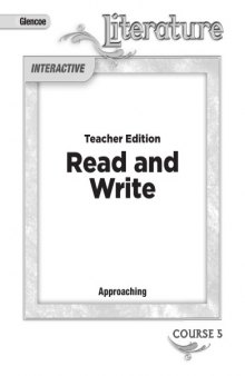 Read and Write Course 5 Approaching Level - Teacher Edition    