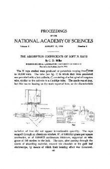 The Absorption Coefficients of Soft X Rays