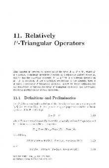 Relatively P-Triangular Operators