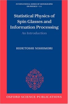 Statistical physics of spin glasses and information processing: an introduction
