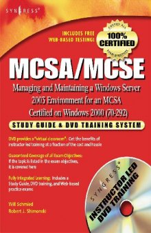 MCSA/MCSE Exam 70-292 Study Guide and DVD Training System