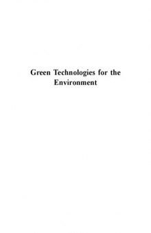 Green technologies for the environment