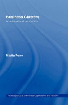 Business Clusters: An International Perspective (Routledge Studies in Business Organization and Networks)