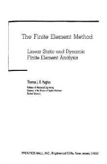 The finite element method: linear static and dynamic finite element analysis