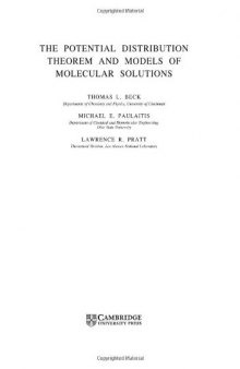 The potential distribution theorem and models of molecular solutions