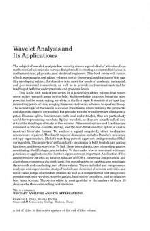 Wavelets : theory, algorithms, and applications