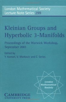 Kleinian groups and hyperbolic 3-manifolds  