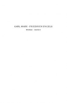 Marx-Engels-Werke (MEW) - Band 1 (1842-1844)