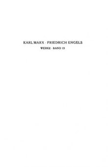 Marx-Engels-Werke (MEW) - Band 13 (Jan 1859 - Feb 1860)