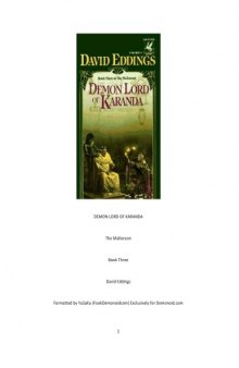 Demon Lord of Karanda (The Malloreon, Book 3)