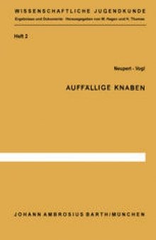 Auffällige Knaben: Längsschnittstudien