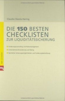 Die 150 besten Checklisten zur Liquiditätssicherung