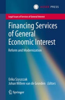 Financing Services of General Economic Interest: Reform and Modernization