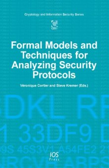 Formal Models and Techniques for Analyzing Security Protocols