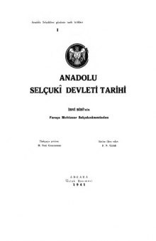 Anadolu Selçuklu Devleti Tarih