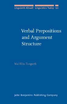 Verbal Prepositions and Argument Structure: path, place and possession in Norwegian (Linguistik Aktuell   Linguistics Today)