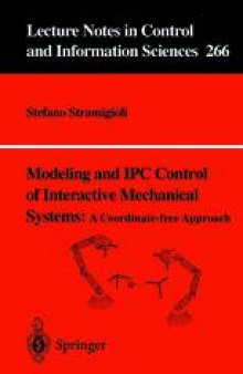 Modeling and IPC control of interactive mechanical systems — A coordinate-free approach