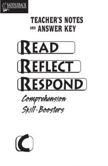 Read Reflect Respond C Answer Key (Read Reflect Respond)