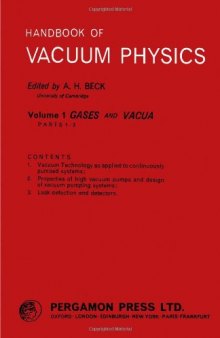 Gases and Vacua. Handbook of Vacuum Physics