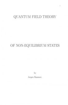 Quantum Field Theory of Non-equilibrium States