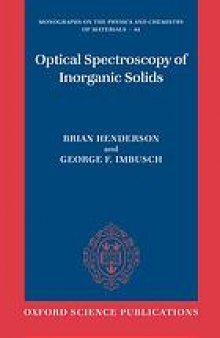 Optical spectroscopy of inorganic solids