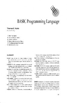 Encyclopedia of Physical Science and Technology - Computer Software