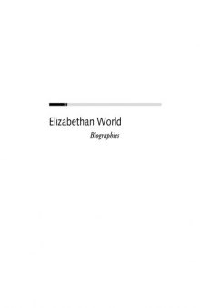 Elizabethan World RL. Biographies