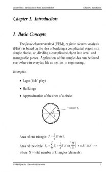 Intro to the Finite Element Method [lecture notes]