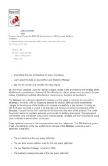 Preparing for and Tuning the V5R2 SQL Query Engine on DB2 Universal Database for Iseries (IBM Redbooks)