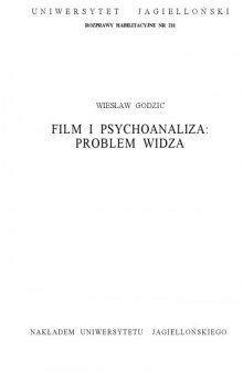 Film i psychoanaliza: problem widza  