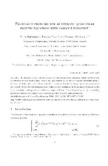 Eigenvalue problems for anisotropic quasilinear elliptic equations with variable exponent