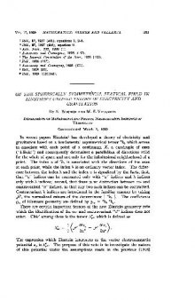 On the spherically symmetrical statical field in Ensteins unified theory of electricity and gravitations