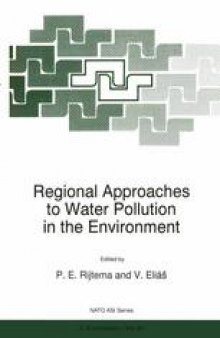 Regional Approaches to Water Pollution in the Environment