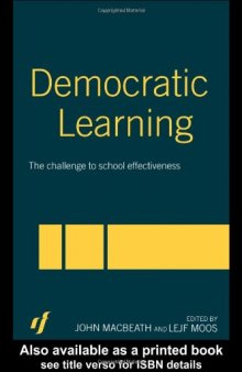 Democratic Learning: The Challenge to School Effectiveness