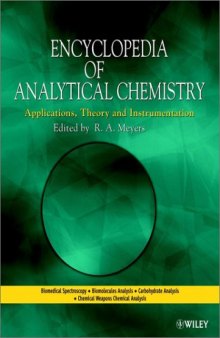 Encyclopedia of Analytical Chemistry: Applications, Theory, and Instrumentation, 15 Volume Set