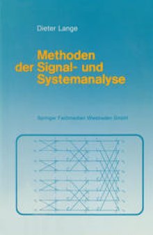 Methoden der Signal- und Systemanalyse: Eine Einführung mit dem Personalcomputer