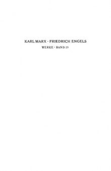 Marx-Engels-Werke (MEW) - Band 23 (Das Kapital - Erster Band)