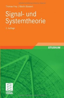 Signal- und Systemtheorie, 2. Auflage