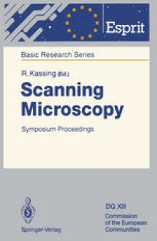 Scanning Microscopy: Symposium Proceedings